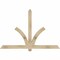 Ekena Millwork Redmond Rough Sawn Timber Gable Bracket, Douglas Fir, 72"W x 48"H x 4"D x 4"F, 16/12 Pitch GBW072X48X0404RED00RDF - alternate 1